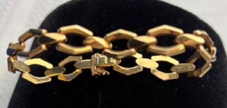 14K Yellow Gold Bracelet Italy 11g. (1 of 3)