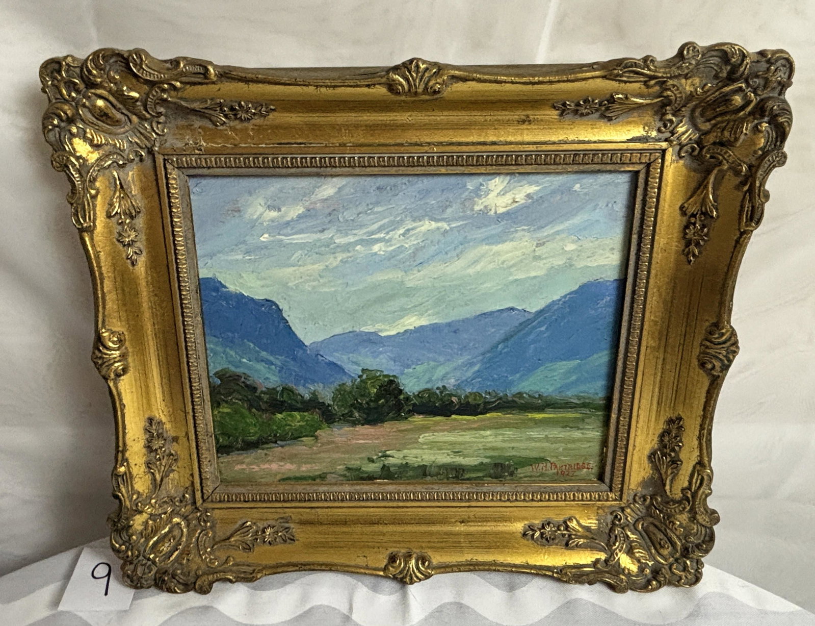WILLIAM H. PARTRIDGE (American, 1858-1938) Original Oil Painting, Signed,1927 Mountain Scene (1 of 4)