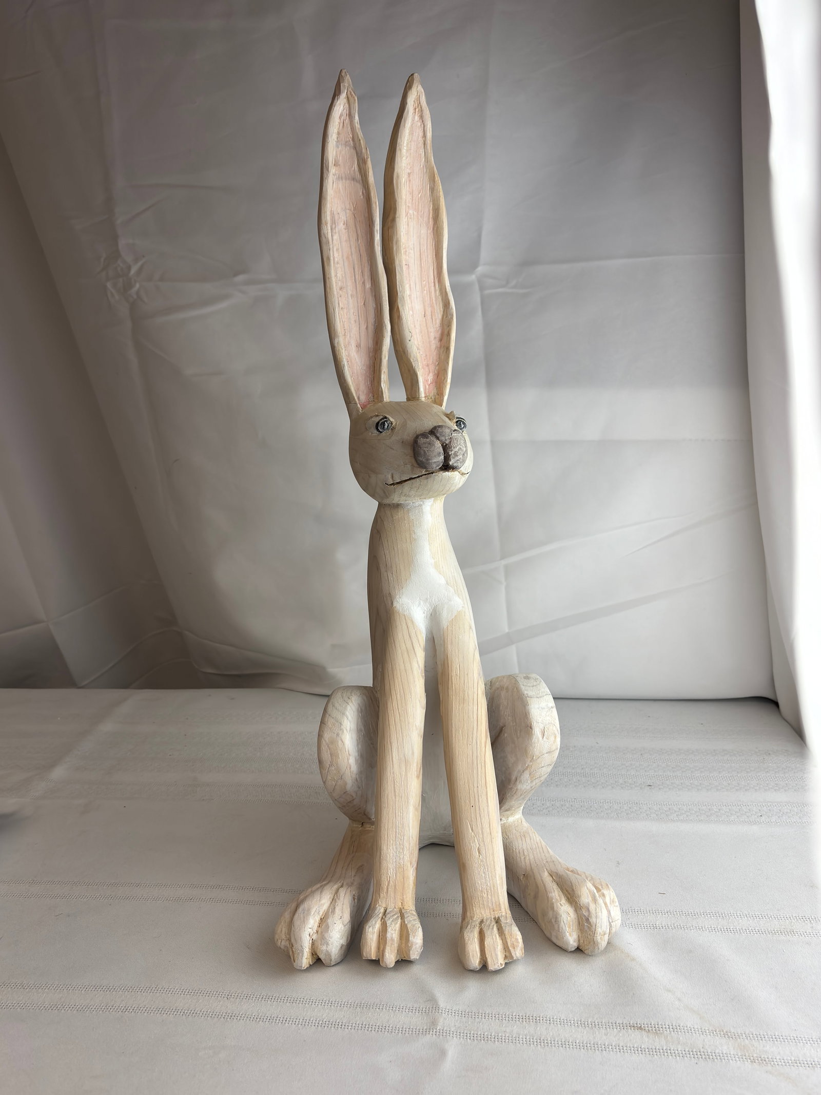 Hand Carved Wood Rabbit by Billy Bodnar of Williamsburg, Virginia (1 of 8)