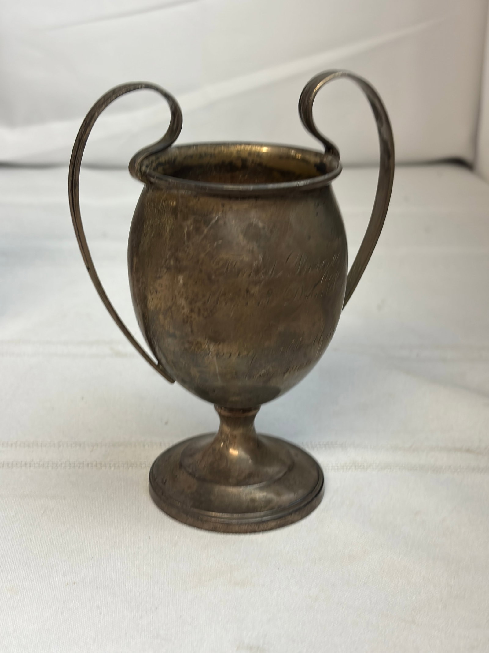 Nonquitt Massachusetts August 1909 Tennis Trophy - Mixed Doubles, First Prize (1 of 2)