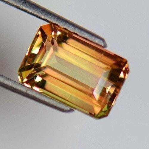 3.05 Cts IGI Certified Bi-Color Tourmaline: Premium 3.05 cts IGI Bi-Color Tourmaline (IGI certified) with strong brilliance and vibrant saturation. Suited for a luxury earrings; ready for a jeweler's setting.