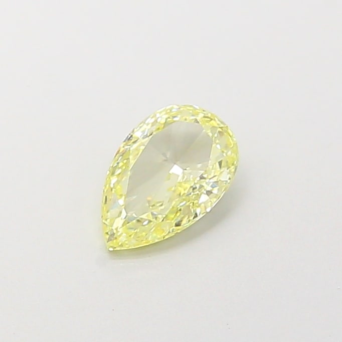 0.5 Lab Grown Diamond FANCY LIGHT YELLOW PEAR Shape (1 of 1)