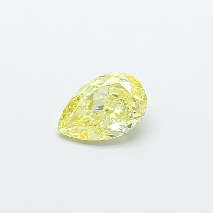 0.62 Lab Grown Diamond FANCY INTENSE YELLOW PEAR Shape (1 of 1)