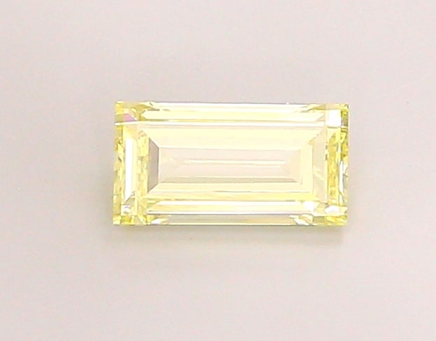 1.48 Lab Grown Diamond FANCY INTENSE YELLOW BAGUETTE Shape: Offered here is a 1.48 ct lab-grown diamond in Fancy Intense Yellow, cut with clean lines and a sleek look. Ready to set in a halo setting, this stone delivers rich color depth with strong visual pres