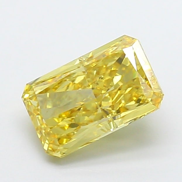 2.86 Lab Grown Diamond FANCY VIVID YELLOW RADIANT Shape: A standout a 2.86 ct lab-grown diamond in Fancy Vivid Yellow, cut with a modern radiant outline. Made to shine in a side-stone layout, this stone delivers high-saturation color that stands out beautif