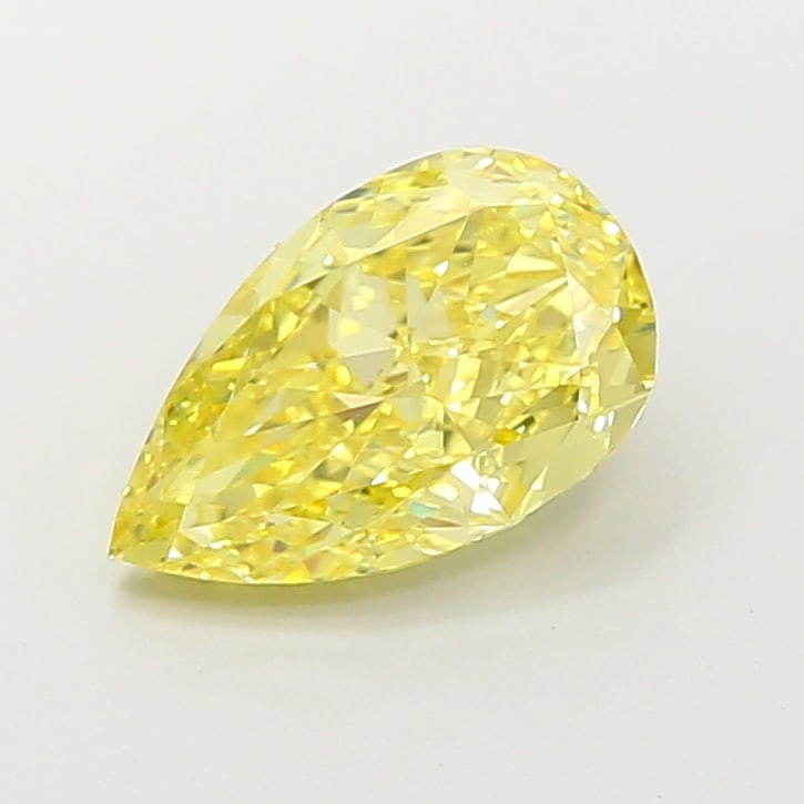 3.17 CTS IGI CERTIFIED LAB GROWN DIAMOND PEAR SHAPE FANCY INTENSE YELLOW VS1: IGI Certified lab-grown diamond.A vibrant 3.17-carat pear diamond with Fancy Intense Yellow saturation and VS1 clarity. Its dazzling brilliance and elongated shape create a graceful statement piece.