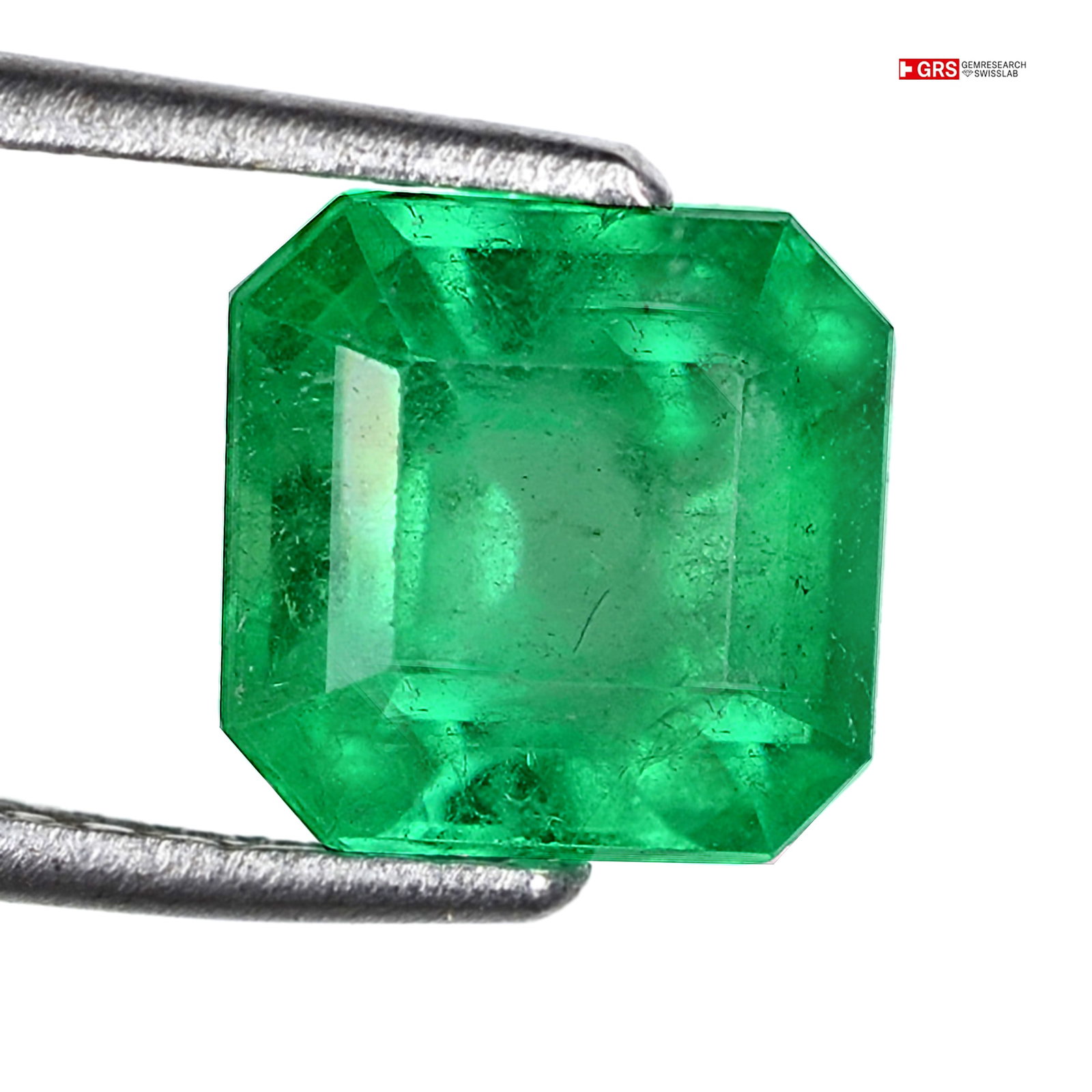 Green Emerald - 3.07 ct - Gem research Swiss Lab (GRS) (1 of 7)