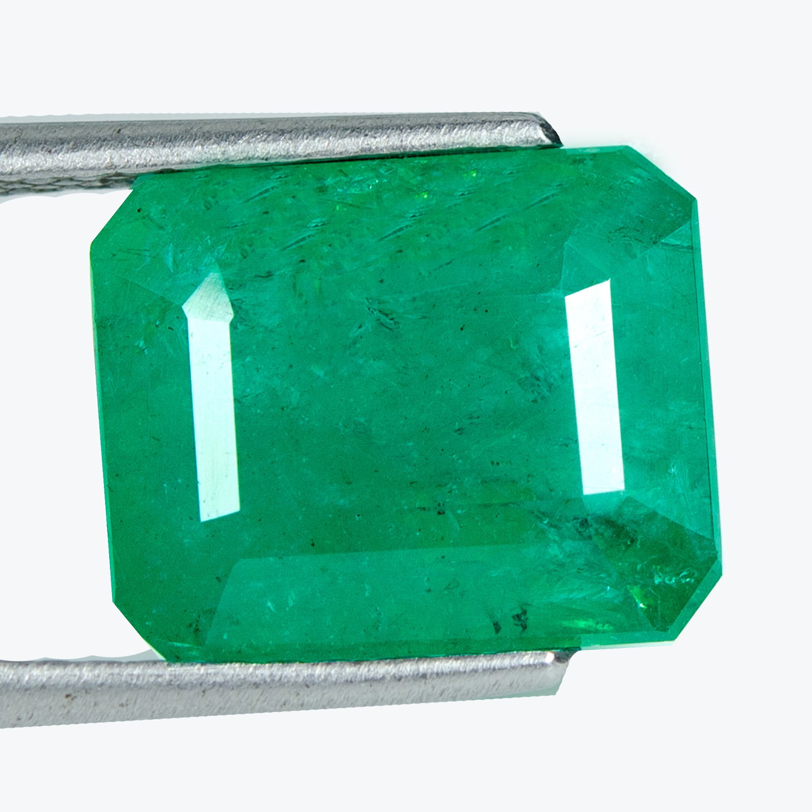 Green Emerald - 8.284 ct - Bellerophon Gemlab (1 of 7)