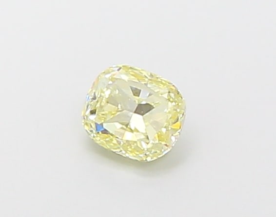 Fancy Lab Grown Diamond SQUARE CUSHION Shape 0.47 cts SI1 Grade FANCY INTENSE YELLOW Color (1 of 1)