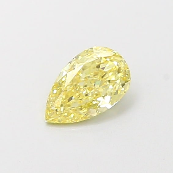 Fancy Lab Grown Diamond PEAR Shape 0.49 cts VVS2 Grade FANCY INTENSE YELLOW Color: Fancy Lab Grown Diamond PEAR Shape 0.49 cts VVS2 Grade FANCY INTENSE YELLOW Color. Natural fancy colour lab-grown diamond, certified. Ideal for bespoke fine jewelry, engagement rings, and collectors o