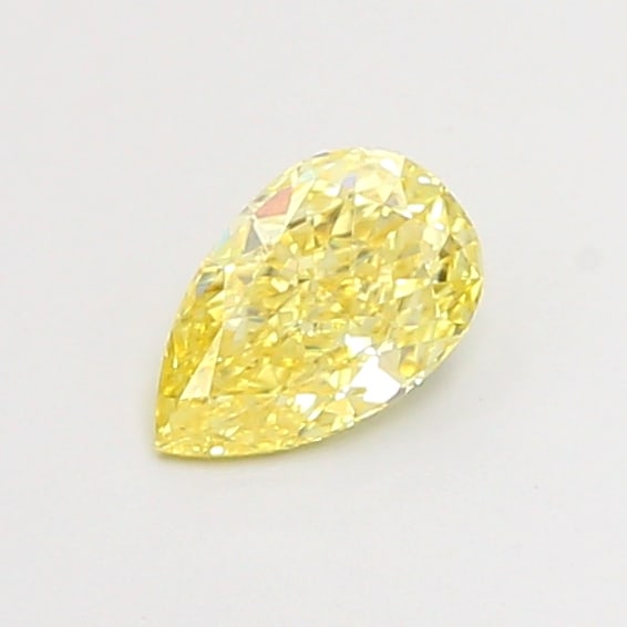 Fancy Lab Grown Diamond PEAR Shape 0.5 cts VS1 Grade FANCY INTENSE YELLOW Color: Fancy Lab Grown Diamond PEAR Shape 0.5 cts VS1 Grade FANCY INTENSE YELLOW Color. Natural fancy colour lab-grown diamond, certified. Ideal for bespoke fine jewelry, engagement rings, and collectors of 