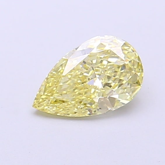 Fancy Lab Grown Diamond PEAR Shape 0.52 cts VS1 Grade FANCY YELLOW Color: Fancy Lab Grown Diamond PEAR Shape 0.52 cts VS1 Grade FANCY YELLOW Color. Natural fancy colour lab-grown diamond, certified. Ideal for bespoke fine jewelry, engagement rings, and collectors of rare fa