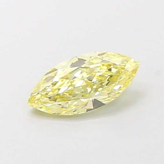 Fancy Lab Grown Diamond MARQUISE Shape 0.58 cts VS1 Grade FANCY YELLOW Color: Fancy Lab Grown Diamond MARQUISE Shape 0.58 cts VS1 Grade FANCY YELLOW Color. Natural fancy colour lab-grown diamond, certified. Ideal for bespoke fine jewelry, engagement rings, and collectors of rar