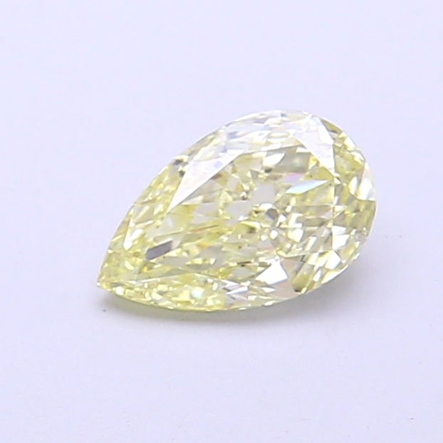 Fancy Lab Grown Diamond PEAR Shape 0.59 cts VS1 Grade FANCY LIGHT YELLOW Color: Fancy Lab Grown Diamond PEAR Shape 0.59 cts VS1 Grade FANCY LIGHT YELLOW Color. Natural fancy colour lab-grown diamond, certified. Ideal for bespoke fine jewelry, engagement rings, and collectors of r