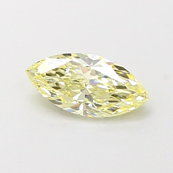 Fancy Lab Grown Diamond MARQUISE Shape 0.62 cts VVS2 Grade FANCY LIGHT YELLOW Color: Fancy Lab Grown Diamond MARQUISE Shape 0.62 cts VVS2 Grade FANCY LIGHT YELLOW Color. Natural fancy colour lab-grown diamond, certified. Ideal for bespoke fine jewelry, engagement rings, and collectors