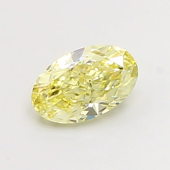 Fancy Lab Grown Diamond OVAL Shape 0.75 cts VS2 Grade FANCY YELLOW Color (1 of 1)
