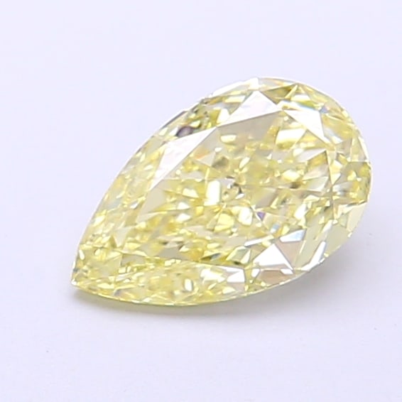 Fancy Lab Grown Diamond PEAR Shape 0.77 cts VS1 Grade FANCY YELLOW Color: Fancy Lab Grown Diamond PEAR Shape 0.77 cts VS1 Grade FANCY YELLOW Color. Natural fancy colour lab-grown diamond, certified. Ideal for bespoke fine jewelry, engagement rings, and collectors of rare fa