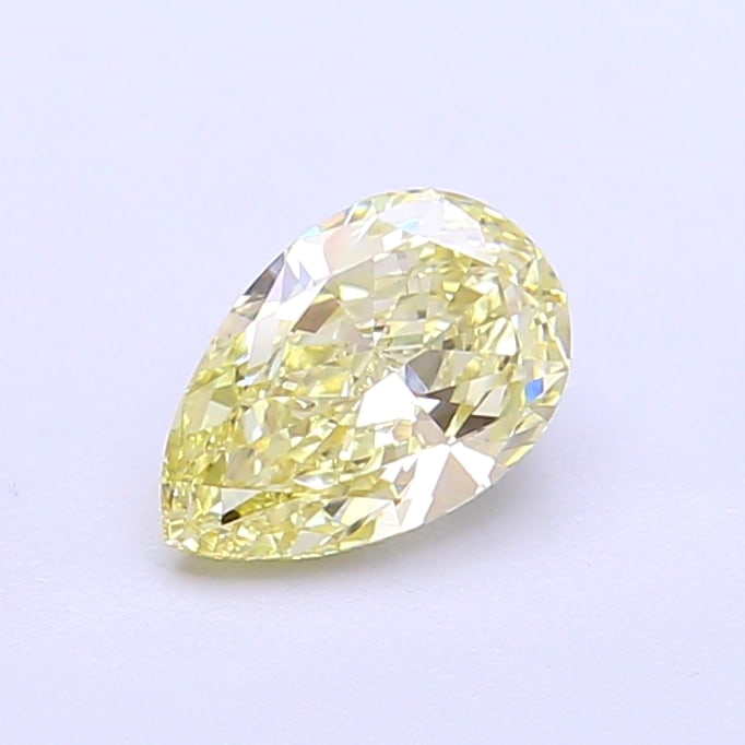 Fancy Lab Grown Diamond PEAR Shape 0.8 cts VS1 Grade FANCY YELLOW Color: Fancy Lab Grown Diamond PEAR Shape 0.8 cts VS1 Grade FANCY YELLOW Color. Natural fancy colour lab-grown diamond, certified. Ideal for bespoke fine jewelry, engagement rings, and collectors of rare fan