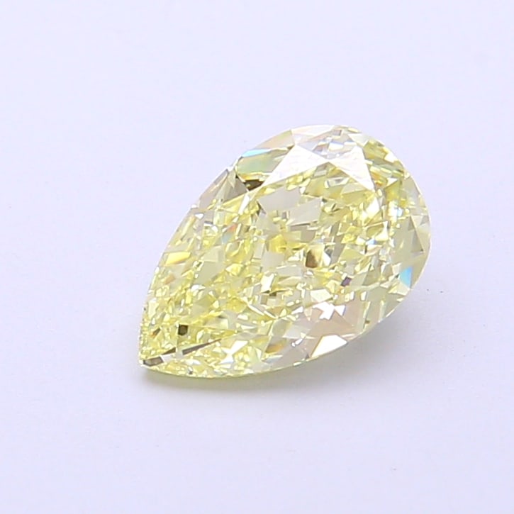 Fancy Lab Grown Diamond PEAR Shape 1.03 cts VS1 Grade FANCY LIGHT YELLOW Color: Fancy Lab Grown Diamond PEAR Shape 1.03 cts VS1 Grade FANCY LIGHT YELLOW Color. Natural fancy colour lab-grown diamond, certified. Ideal for bespoke fine jewelry, engagement rings, and collectors of r