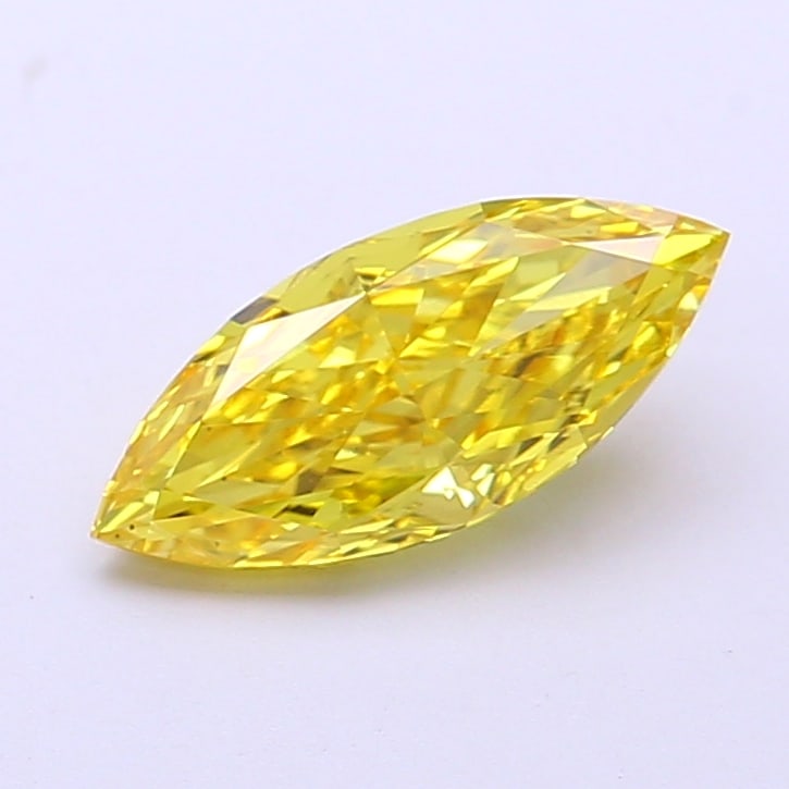 Fancy Lab Grown Diamond MARQUISE Shape 1.21 cts VS1 Grade FANCY VIVID YELLOW Color: Fancy Lab Grown Diamond MARQUISE Shape 1.21 cts VS1 Grade FANCY VIVID YELLOW Color. Natural fancy colour lab-grown diamond, certified. Ideal for bespoke fine jewelry, engagement rings, and collectors 
