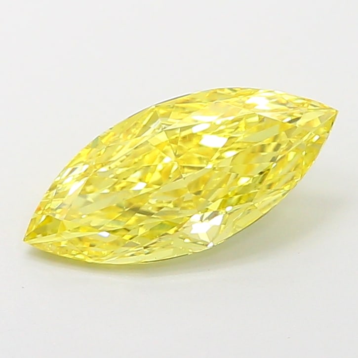 Fancy Lab Grown Diamond MARQUISE Shape 1.36 cts VS1 Grade FANCY VIVID YELLOW Color: Fancy Lab Grown Diamond MARQUISE Shape 1.36 cts VS1 Grade FANCY VIVID YELLOW Color. Natural fancy colour lab-grown diamond, certified. Ideal for bespoke fine jewelry, engagement rings, and collectors 