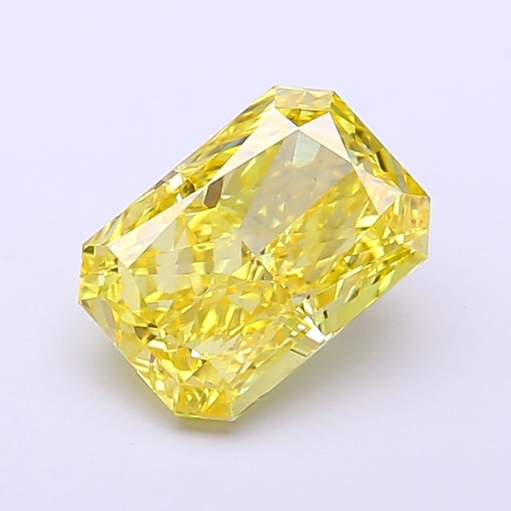Fancy Lab Grown Diamond RADIANT Shape 1.69 cts VS1 Grade FANCY INTENSE YELLOW Color: Fancy Lab Grown Diamond RADIANT Shape 1.69 cts VS1 Grade FANCY INTENSE YELLOW Color. Natural fancy colour lab-grown diamond, certified. Ideal for bespoke fine jewelry, engagement rings, and collectors