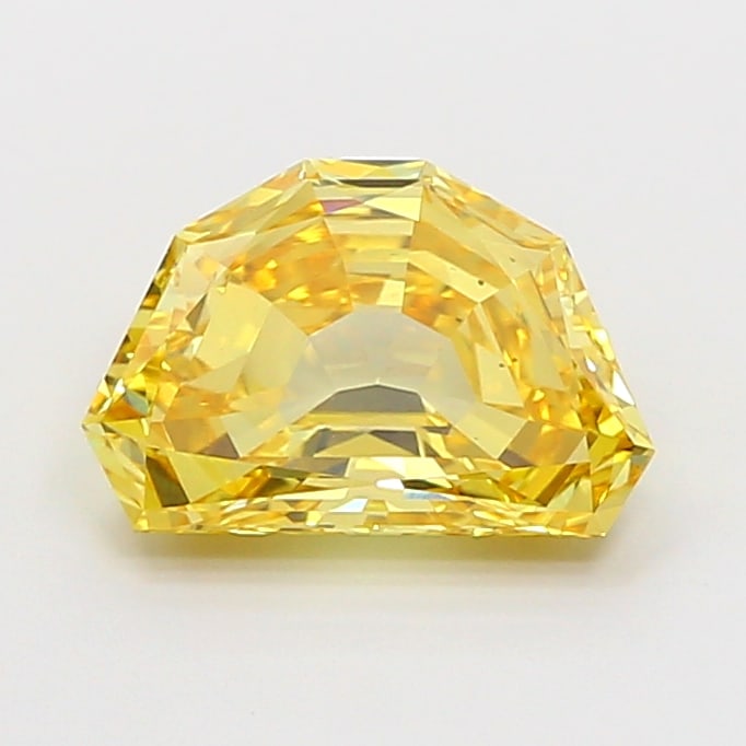 Fancy Lab Grown Diamond HALF MOON Shape 1.73 cts VS2 Grade FANCY VIVID YELLOW Color: Fancy Lab Grown Diamond HALF MOON Shape 1.73 cts VS2 Grade FANCY VIVID YELLOW Color. Natural fancy colour lab-grown diamond, certified. Ideal for bespoke fine jewelry, engagement rings, and collectors