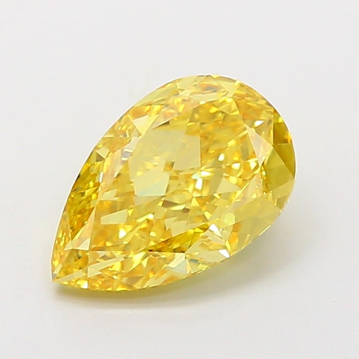Fancy Lab Grown Diamond PEAR Shape 2.03 cts VVS2 Grade FANCY VIVID YELLOW Color: Fancy Lab Grown Diamond PEAR Shape 2.03 cts VVS2 Grade FANCY VIVID YELLOW Color. Natural fancy colour lab-grown diamond, certified. Ideal for bespoke fine jewelry, engagement rings, and collectors of 