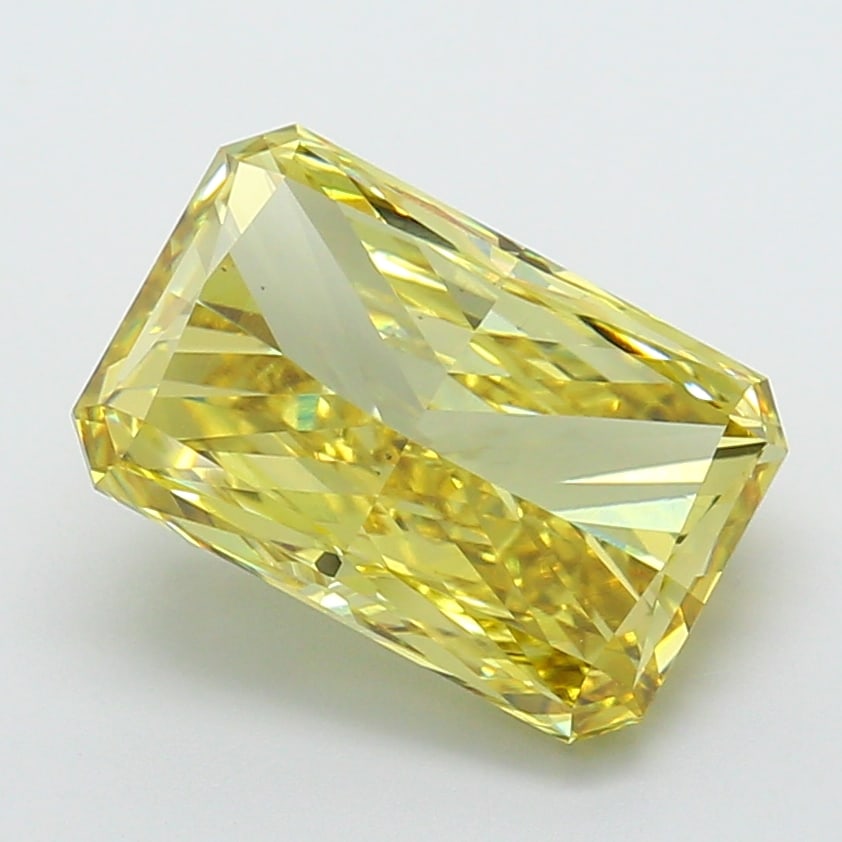 Fancy Lab Grown Diamond RADIANT Shape 7.58 cts VS1 Grade FANCY VIVID YELLOW Color: Fancy Lab Grown Diamond RADIANT Shape 7.58 cts VS1 Grade FANCY VIVID YELLOW Color. Natural fancy colour lab-grown diamond, certified. Ideal for bespoke fine jewelry, engagement rings, and collectors o