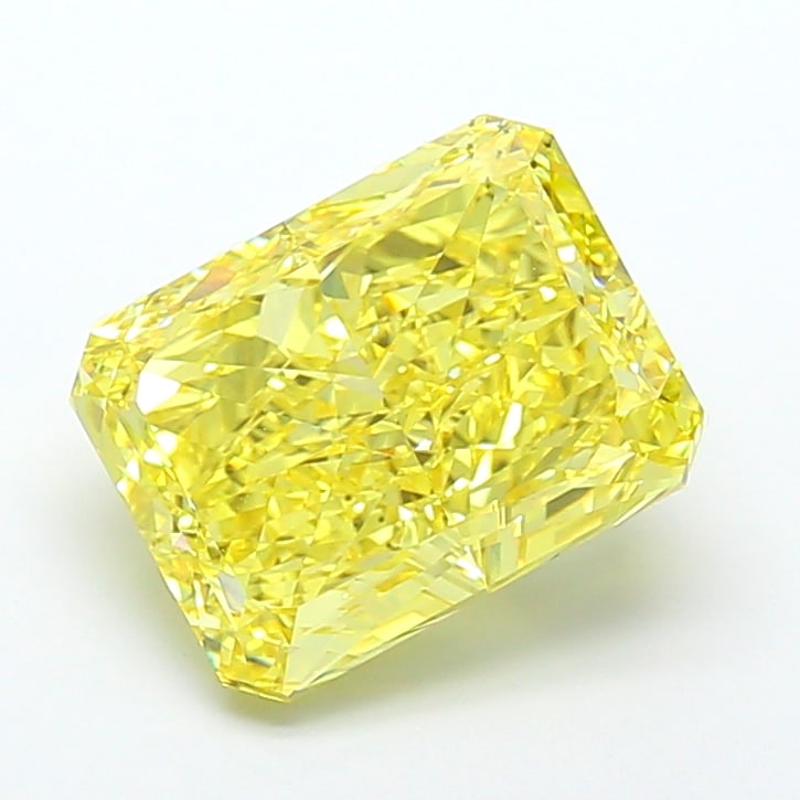 Fancy Lab Grown Diamond RADIANT Shape 10.02 cts VS1 Grade FANCY VIVID YELLOW Color: Fancy Lab Grown Diamond RADIANT Shape 10.02 cts VS1 Grade FANCY VIVID YELLOW Color. Natural fancy colour lab-grown diamond, certified. Ideal for bespoke fine jewelry, engagement rings, and collectors 