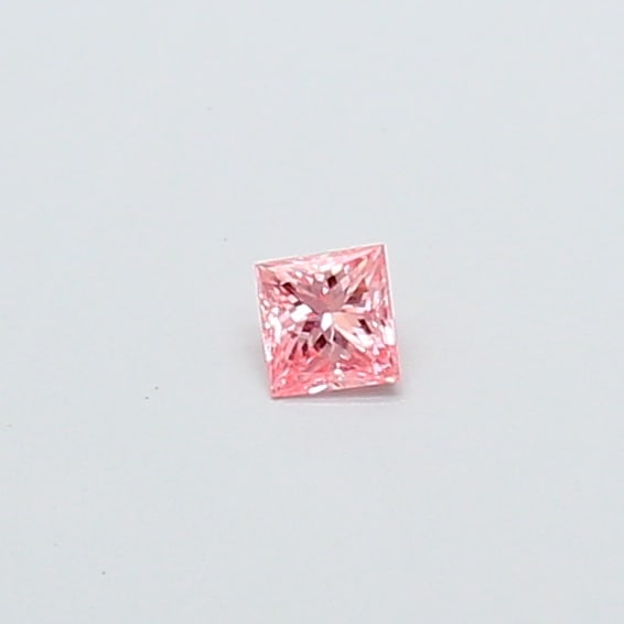 Fancy Lab Grown Diamond PRINCESS Shape 0.1 cts VS1 Grade FANCY VIVID PINK Color: Fancy Lab Grown Diamond PRINCESS Shape 0.1 cts VS1 Grade FANCY VIVID PINK Color. Natural fancy colour lab-grown diamond, certified. Ideal for bespoke fine jewelry, engagement rings, and collectors of 