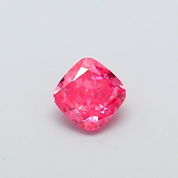 Fancy Lab Grown Diamond SQUARE CUSHION Shape 0.26 cts VS1 Grade FANCY VIVID PURPLISH PINK Color: Fancy Lab Grown Diamond SQUARE CUSHION Shape 0.26 cts VS1 Grade FANCY VIVID PURPLISH PINK Color. Natural fancy colour lab-grown diamond, certified. Ideal for bespoke fine jewelry, engagement rings, an