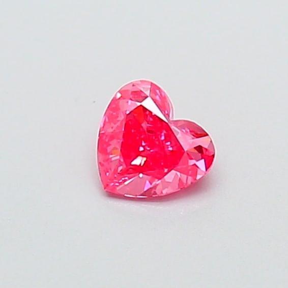 Fancy Lab Grown Diamond HEART Shape 0.28 cts VVS2 Grade FANCY VIVID PINK Color: Fancy Lab Grown Diamond HEART Shape 0.28 cts VVS2 Grade FANCY VIVID PINK Color. Natural fancy colour lab-grown diamond, certified. Ideal for bespoke fine jewelry, engagement rings, and collectors of r