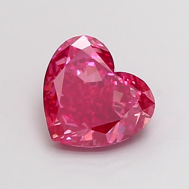 Fancy Lab Grown Diamond HEART Shape 1.11 cts VS2 Grade FANCY VIVID RED Color: Fancy Lab Grown Diamond HEART Shape 1.11 cts VS2 Grade FANCY VIVID RED Color. Natural fancy colour lab-grown diamond, certified. Ideal for bespoke fine jewelry, engagement rings, and collectors of rar