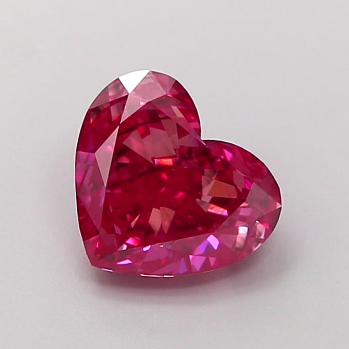 Fancy Lab Grown Diamond HEART Shape 1.92 cts VS2 Grade FANCY VIVID RED Color: Fancy Lab Grown Diamond HEART Shape 1.92 cts VS2 Grade FANCY VIVID RED Color. Natural fancy colour lab-grown diamond, certified. Ideal for bespoke fine jewelry, engagement rings, and collectors of rar