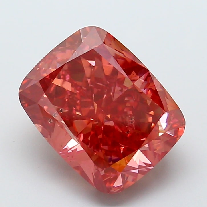 Fancy Lab Grown Diamond LONG CUSHION Shape 8.24 cts SI1 Grade FANCY DARK RED Color: Fancy Lab Grown Diamond LONG CUSHION Shape 8.24 cts SI1 Grade FANCY DARK RED Color. Natural fancy colour lab-grown diamond, certified. Ideal for bespoke fine jewelry, engagement rings, and collectors 