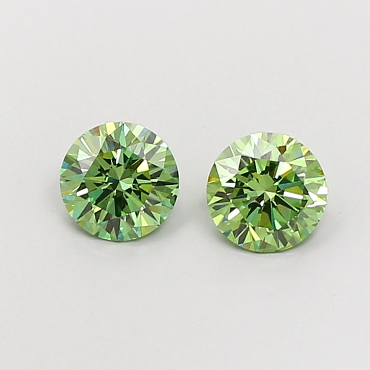 Fancy Lab Grown Diamond ROUND Shape 1.17 cts VS1 Grade FANCY VIVID GREEN Color: Fancy Lab Grown Diamond ROUND Shape 1.17 cts VS1 Grade FANCY VIVID GREEN Color. Natural fancy colour lab-grown diamond, certified. Ideal for bespoke fine jewelry, engagement rings, and collectors of r