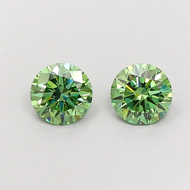 Fancy Lab Grown Diamond ROUND Shape 1.18 cts VS1 Grade FANCY VIVID GREEN Color: Fancy Lab Grown Diamond ROUND Shape 1.18 cts VS1 Grade FANCY VIVID GREEN Color. Natural fancy colour lab-grown diamond, certified. Ideal for bespoke fine jewelry, engagement rings, and collectors of r