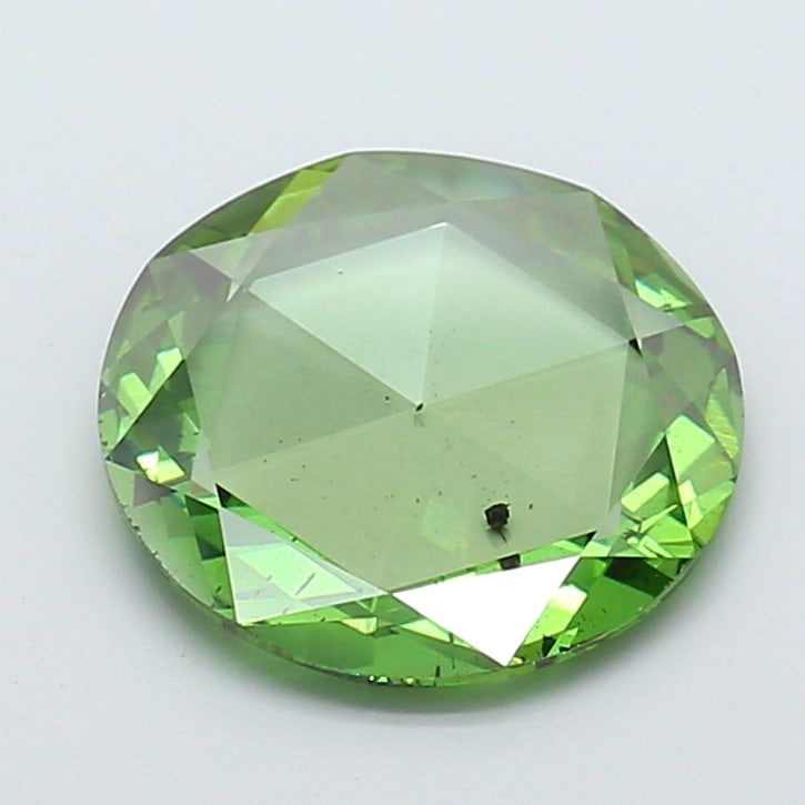 Fancy Lab Grown Diamond ROSE CUT Shape 3.86 cts VS2 Grade FANCY VIVID GREEN Color: Fancy Lab Grown Diamond ROSE CUT Shape 3.86 cts VS2 Grade FANCY VIVID GREEN Color. Natural fancy colour lab-grown diamond, certified. Ideal for bespoke fine jewelry, engagement rings, and collectors o