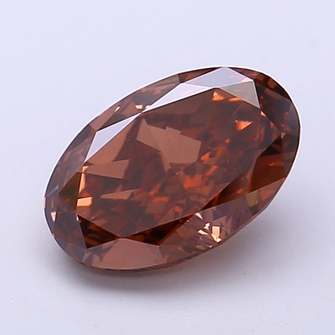 Fancy Lab Grown Diamond OVAL Shape 1.95 cts VS1 Grade FANCY BROWN Color: Fancy Lab Grown Diamond OVAL Shape 1.95 cts VS1 Grade FANCY BROWN Color. Natural fancy colour lab-grown diamond, certified. Ideal for bespoke fine jewelry, engagement rings, and collectors of rare fan