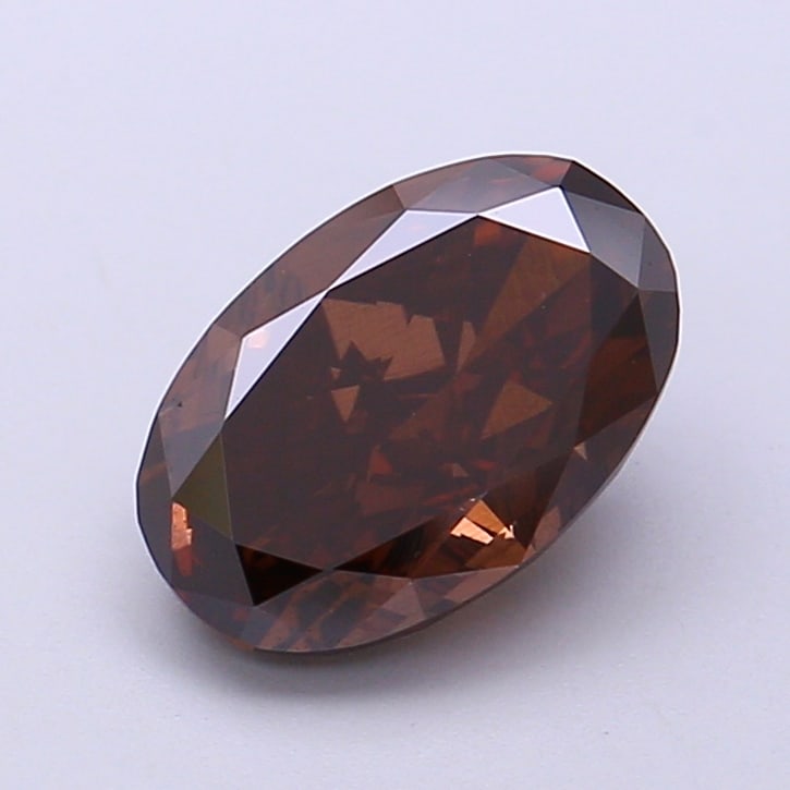 Fancy Lab Grown Diamond OVAL Shape 2.12 cts VS1 Grade FANCY BROWN Color: Fancy Lab Grown Diamond OVAL Shape 2.12 cts VS1 Grade FANCY BROWN Color. Natural fancy colour lab-grown diamond, certified. Ideal for bespoke fine jewelry, engagement rings, and collectors of rare fan