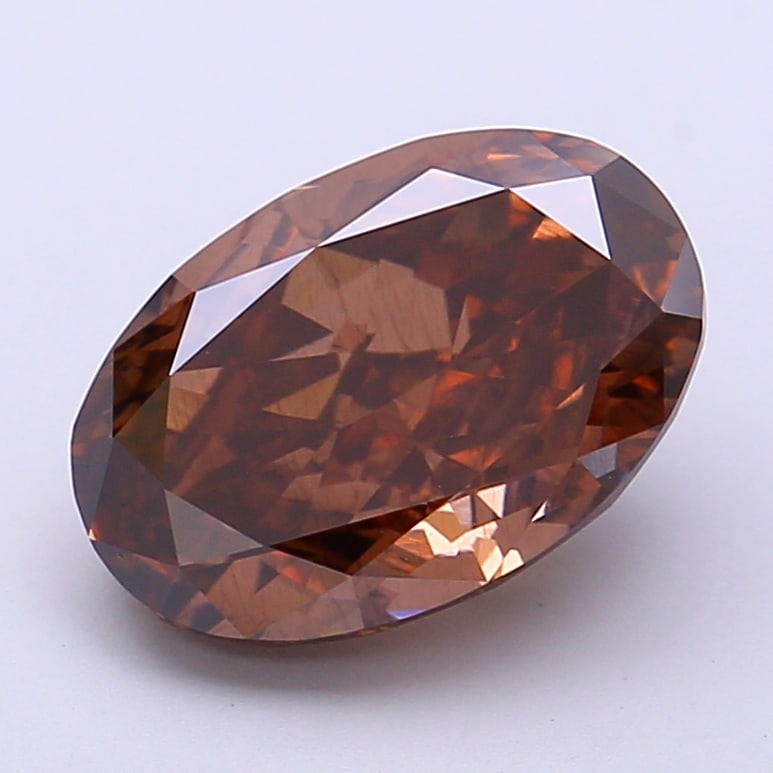 Fancy Lab Grown Diamond OVAL Shape 3.79 cts VS2 Grade FANCY BROWN Color: Fancy Lab Grown Diamond OVAL Shape 3.79 cts VS2 Grade FANCY BROWN Color. Natural fancy colour lab-grown diamond, certified. Ideal for bespoke fine jewelry, engagement rings, and collectors of rare fan