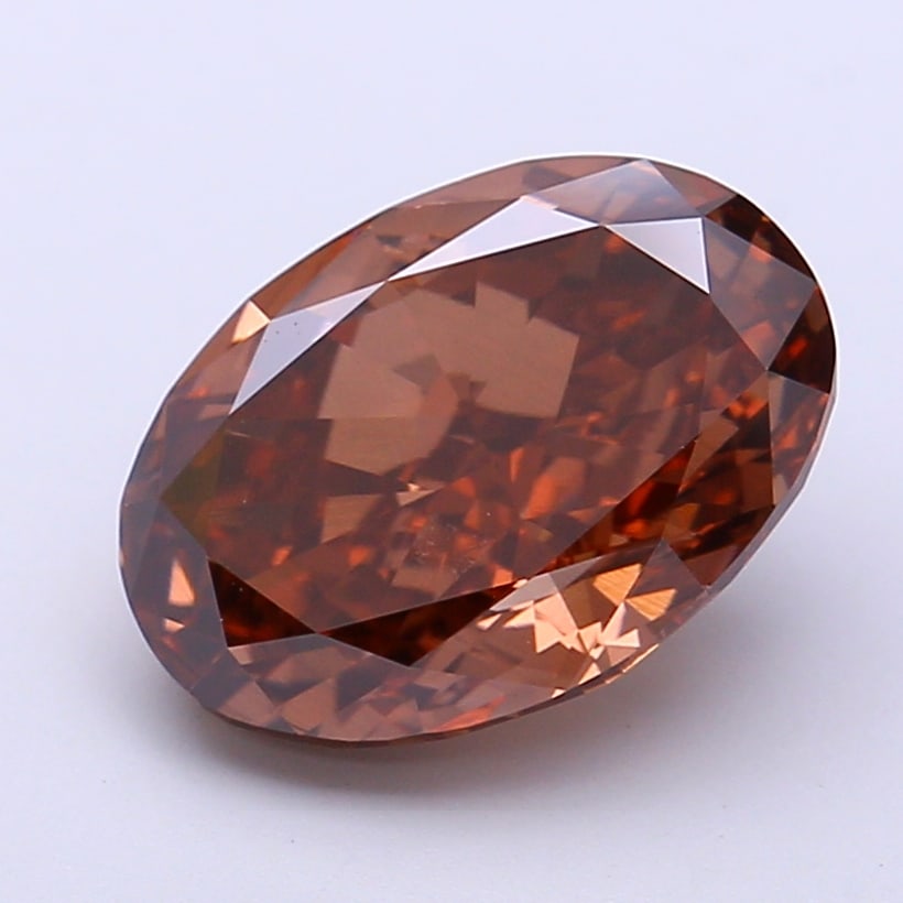 Fancy Lab Grown Diamond OVAL Shape 4.4 cts VS1 Grade FANCY BROWN Color: Fancy Lab Grown Diamond OVAL Shape 4.4 cts VS1 Grade FANCY BROWN Color. Natural fancy colour lab-grown diamond, certified. Ideal for bespoke fine jewelry, engagement rings, and collectors of rare fanc