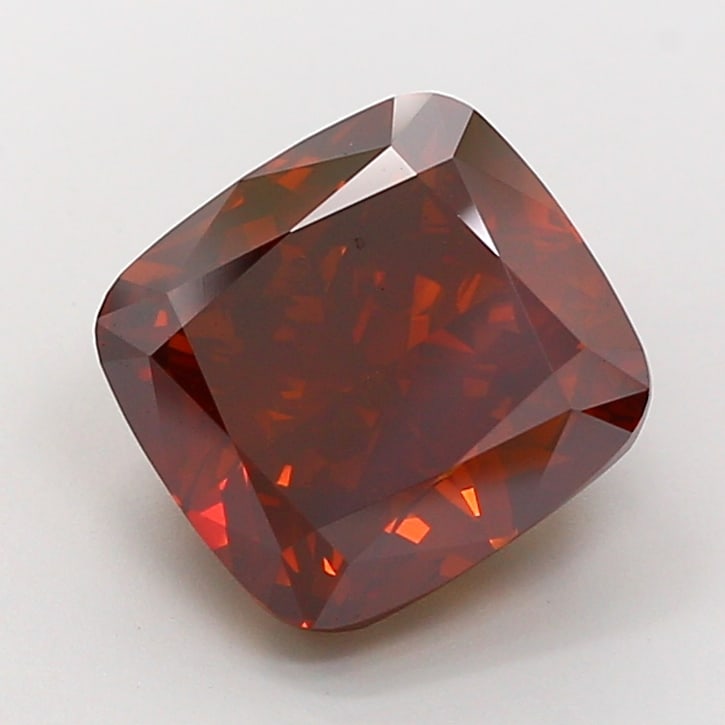 Fancy Lab Grown Diamond SQUARE CUSHION Shape 5.42 cts VS1 Grade FANCY DEEP ORANGY BROWN Color: Fancy Lab Grown Diamond SQUARE CUSHION Shape 5.42 cts VS1 Grade FANCY DEEP ORANGY BROWN Color. Natural fancy colour lab-grown diamond, certified. Ideal for bespoke fine jewelry, engagement rings, and 