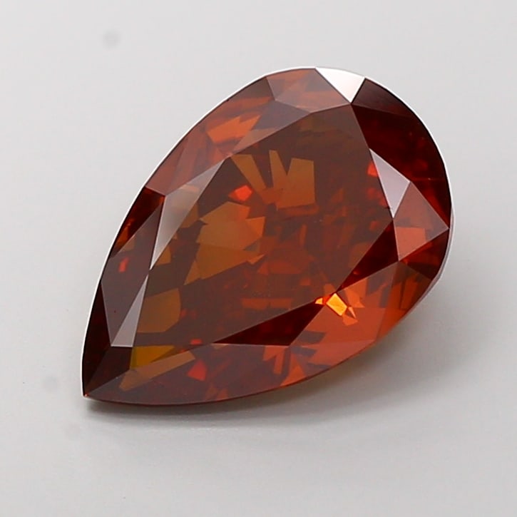 Fancy Lab Grown Diamond PEAR Shape 6.87 cts VS1 Grade FANCY DEEP ORANGY BROWN Color: Fancy Lab Grown Diamond PEAR Shape 6.87 cts VS1 Grade FANCY DEEP ORANGY BROWN Color. Natural fancy colour lab-grown diamond, certified. Ideal for bespoke fine jewelry, engagement rings, and collectors