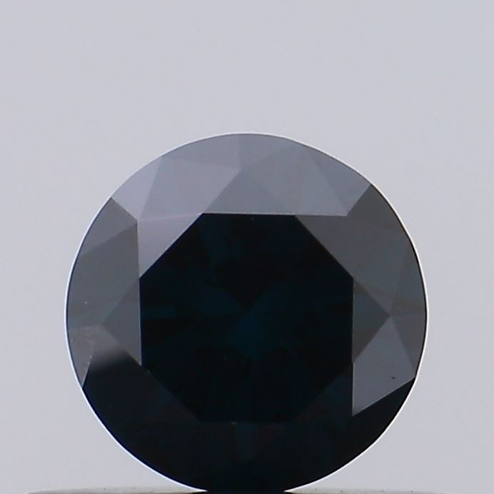 Fancy Lab Grown Diamond ROUND Shape 0.38 cts VS1 Grade FANCY VIVID BLUISH BLACK Color: Fancy Lab Grown Diamond ROUND Shape 0.38 cts VS1 Grade FANCY VIVID BLUISH BLACK Color. Natural fancy colour lab-grown diamond, certified. Ideal for bespoke fine jewelry, engagement rings, and collecto