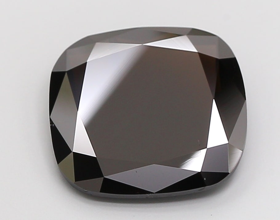Fancy Lab Grown Diamond SQUARE CUSHION Shape 5.89 cts - Grade FANCY BLACK Color: Fancy Lab Grown Diamond SQUARE CUSHION Shape 5.89 cts - Grade FANCY BLACK Color. Natural fancy colour lab-grown diamond, certified. Ideal for bespoke fine jewelry, engagement rings, and collectors of 