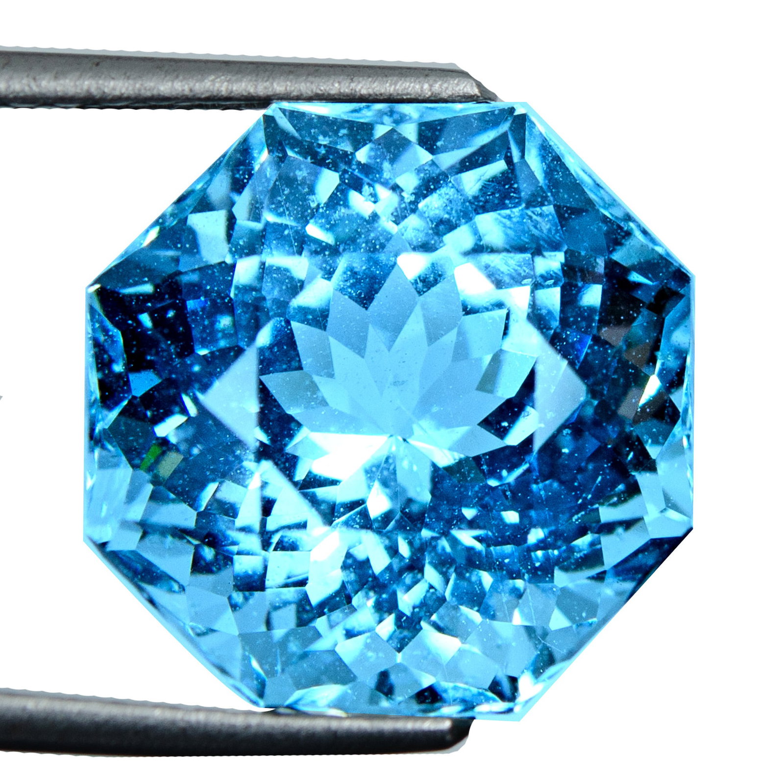 Blue Aquamarine - 14.24 ct - Gemological Institute of America (GIA) (1 of 6)