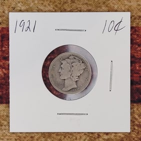 Semi Key Date Mercury Dime 1921