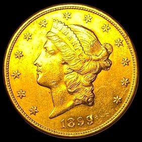 Beautiful 1899-S Liberty Head $20 Gold Double Eagle